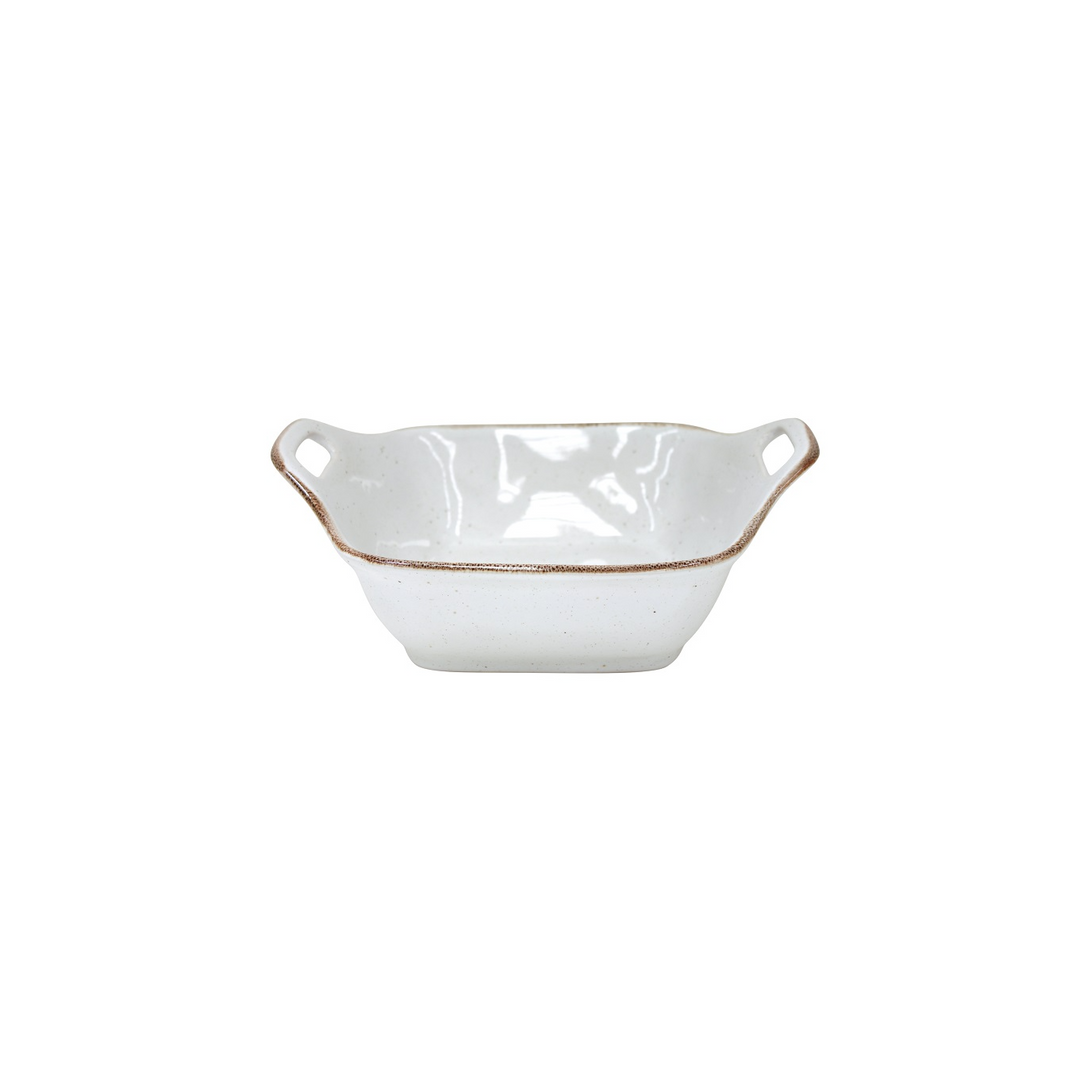 Sardegna White Square Baker with Handles