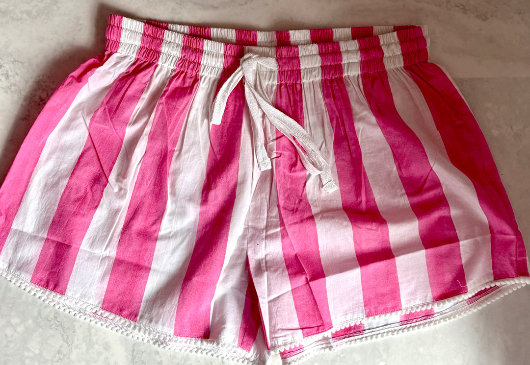 Pink Stripe Shorts