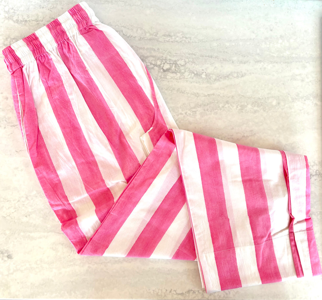 Pink Stripe PJ Bottoms