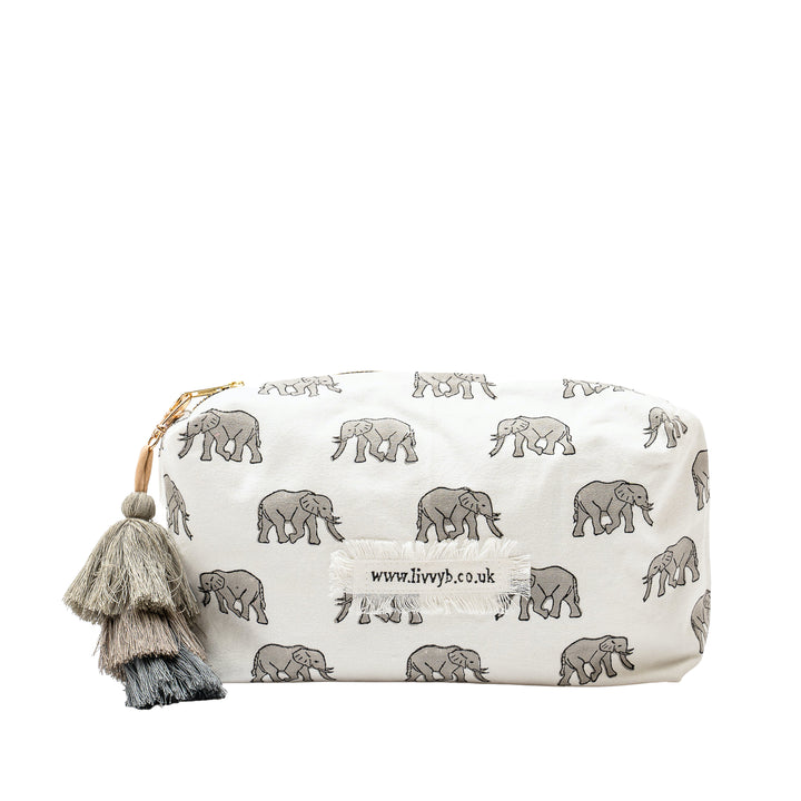 Elephant Wash Bag (grey)