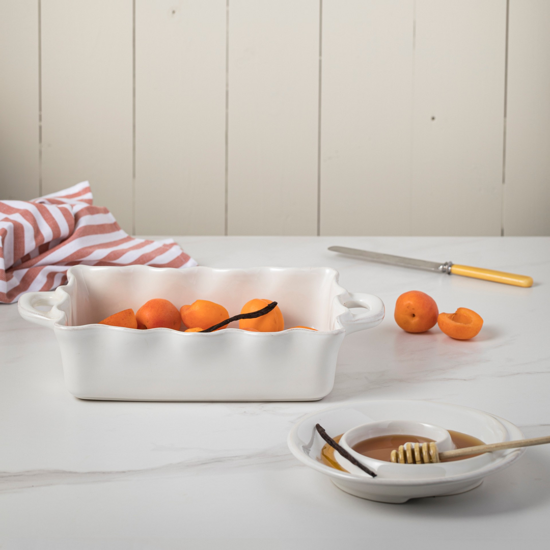 Cook & Host Small White Rectangular Baker