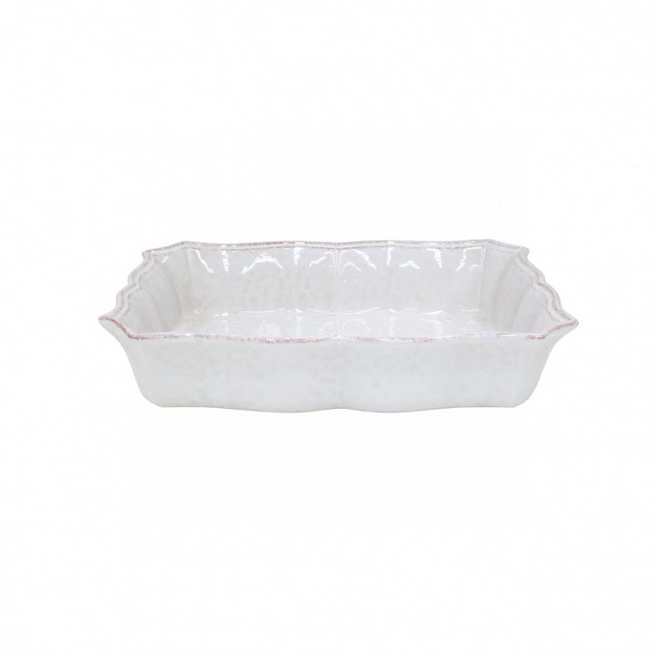 Impressions Large White Rectangular Baker