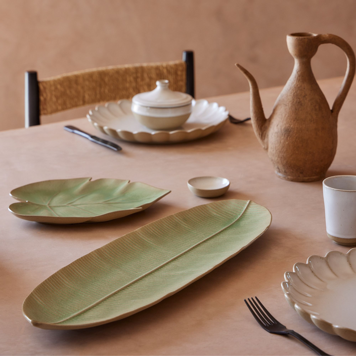 Marrakesh Monstera Eucalyptus Leaf Plate