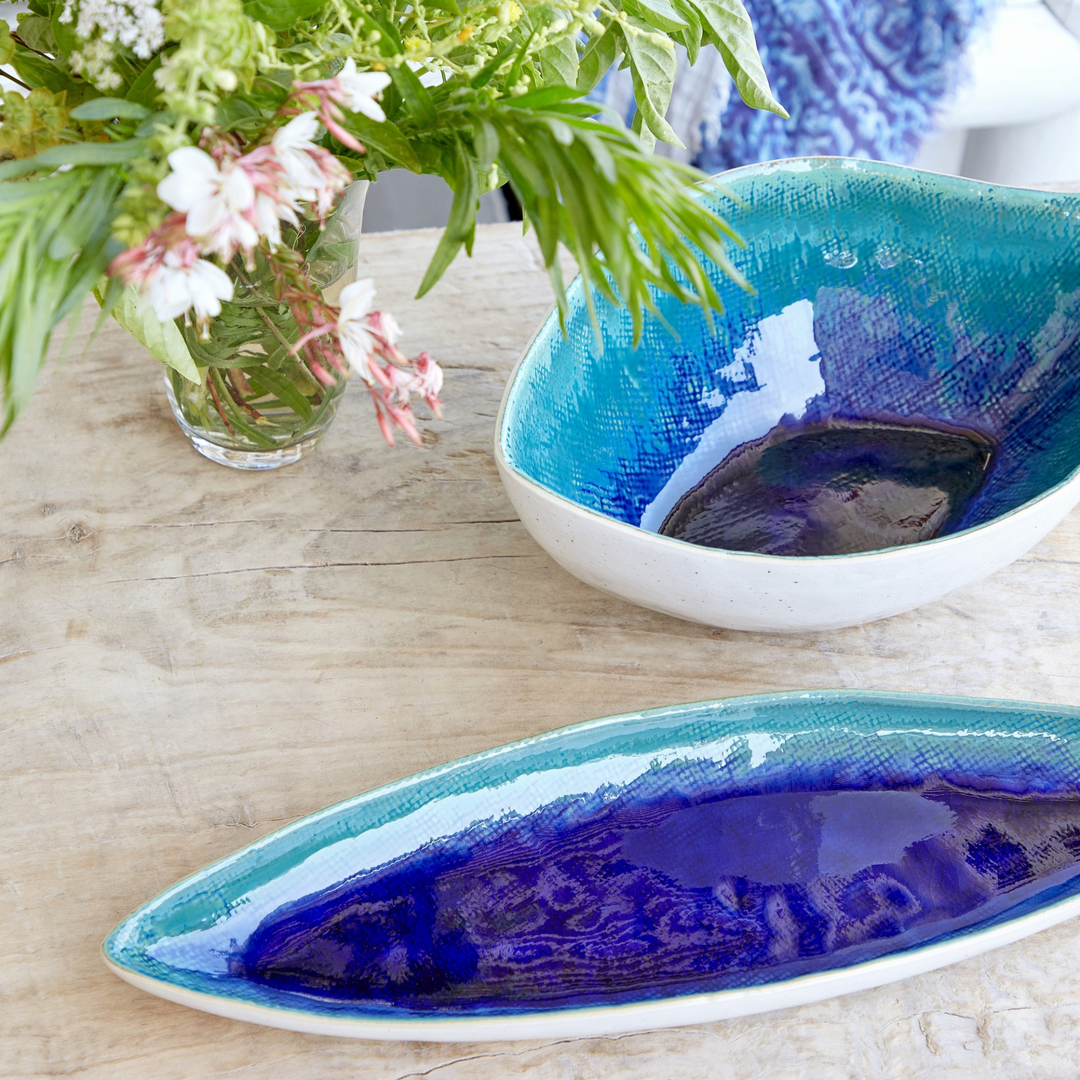 Dori Atlantic Blue Large Mackerel Dish