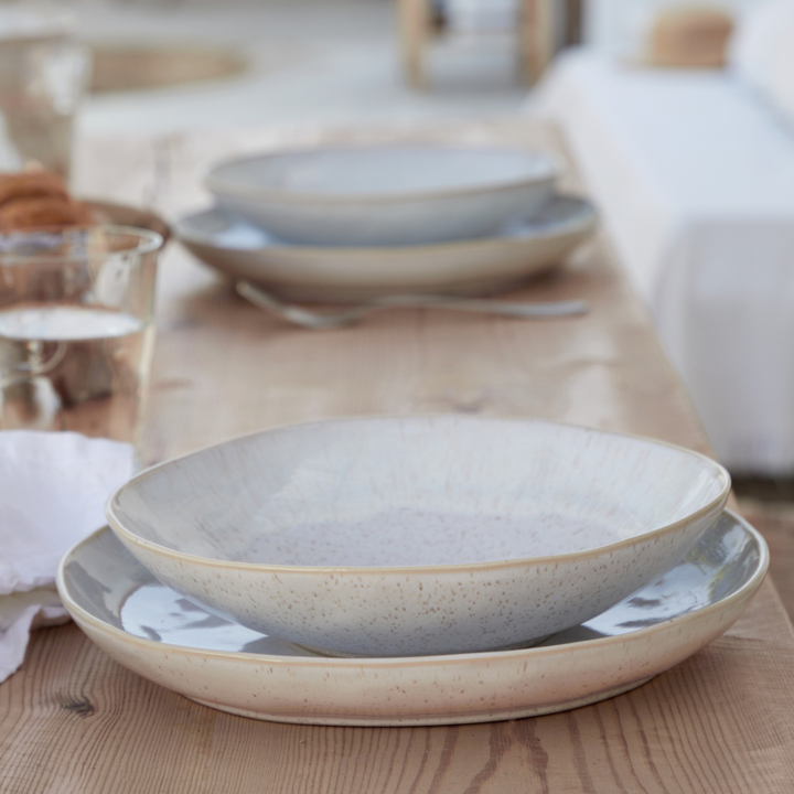 Eivissa Sand Beige Pasta/Serving Bowl