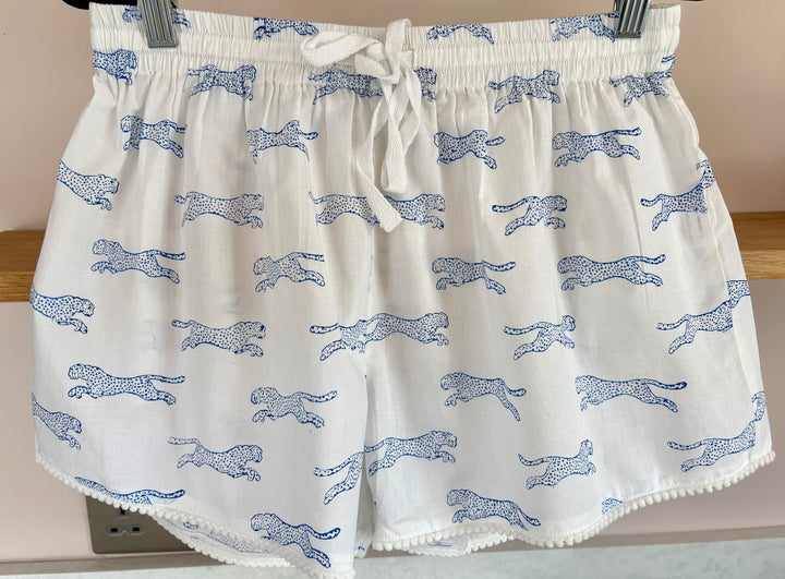Cheetah Shorts (Blue)