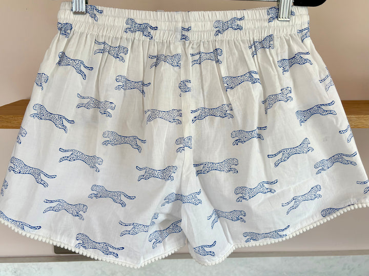 Cheetah Shorts (Blue)