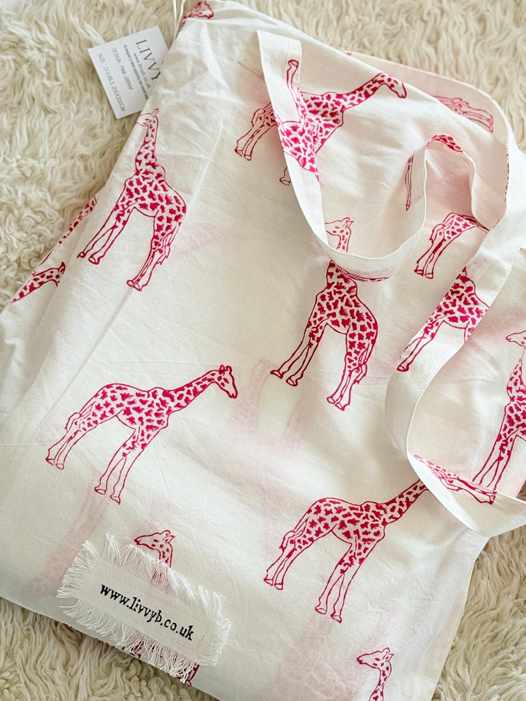 Giraffe Bedding Sets (Pink)