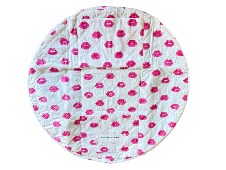 Lips  Lay Flat Makeup Bag