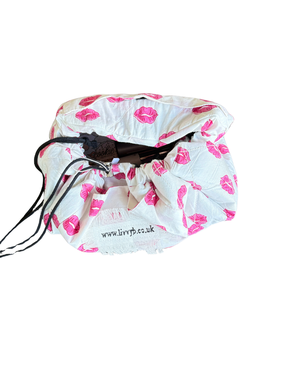 Lips  Lay Flat Makeup Bag