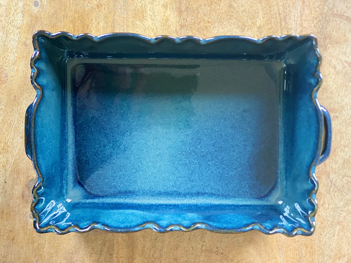 Moove Bleu Abysse Rectangular Baker 32cm