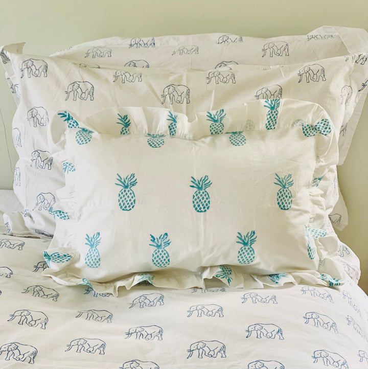 Blue Pineapple Cushion