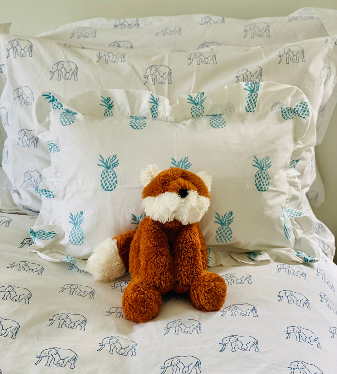 Blue Pineapple Cushion