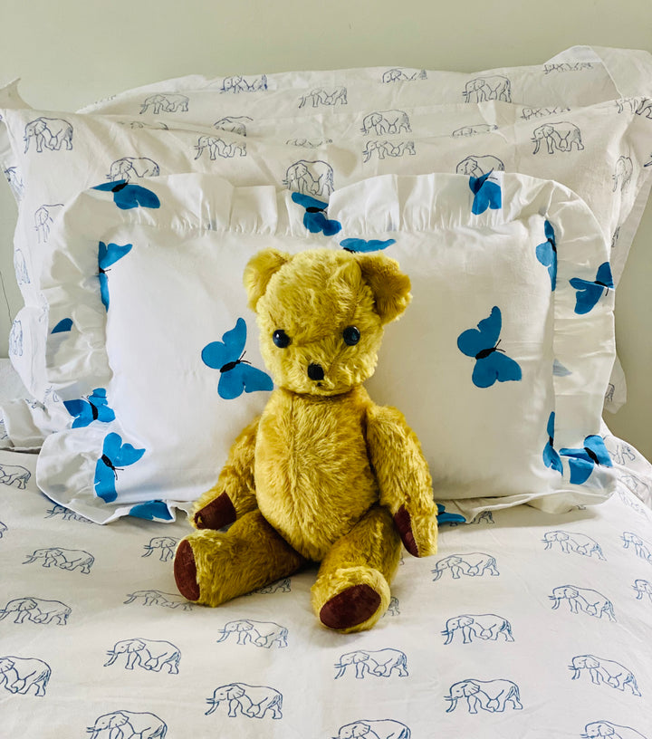 Blue Butterfly Cushion