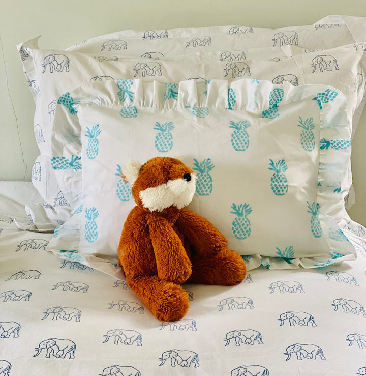 Turquoise Pineapple Cushion