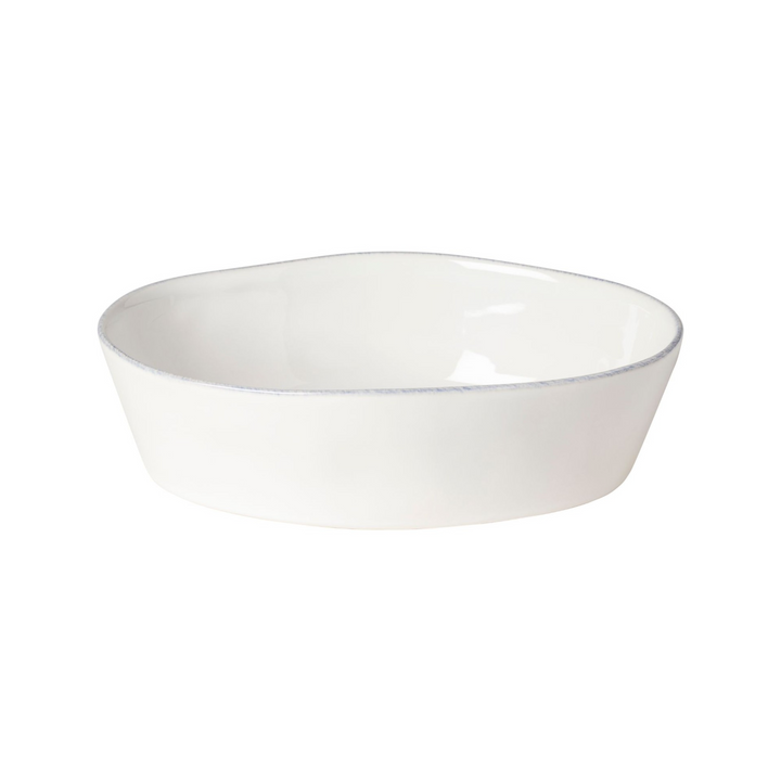 Livia White Small Oval Baker