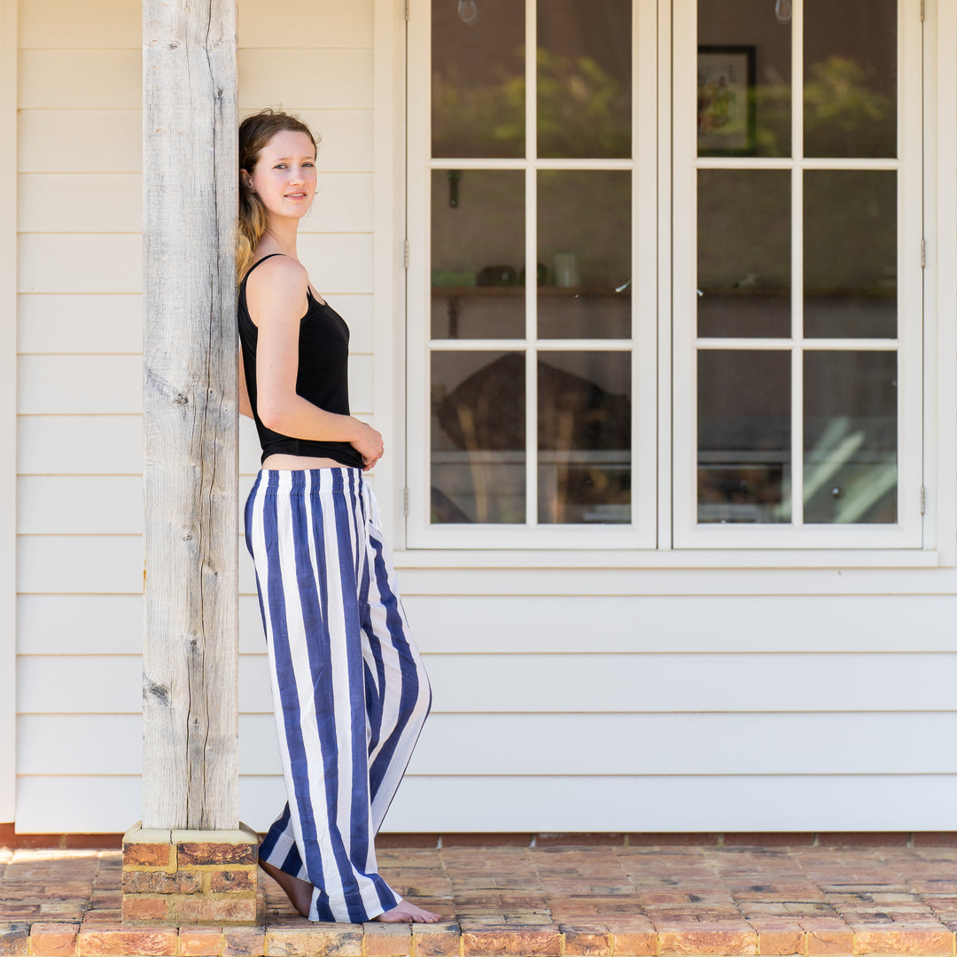 Blue Stripe PJ Bottoms