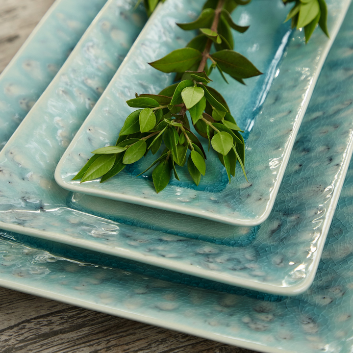 Madeira Large Blue Rectangular Tray