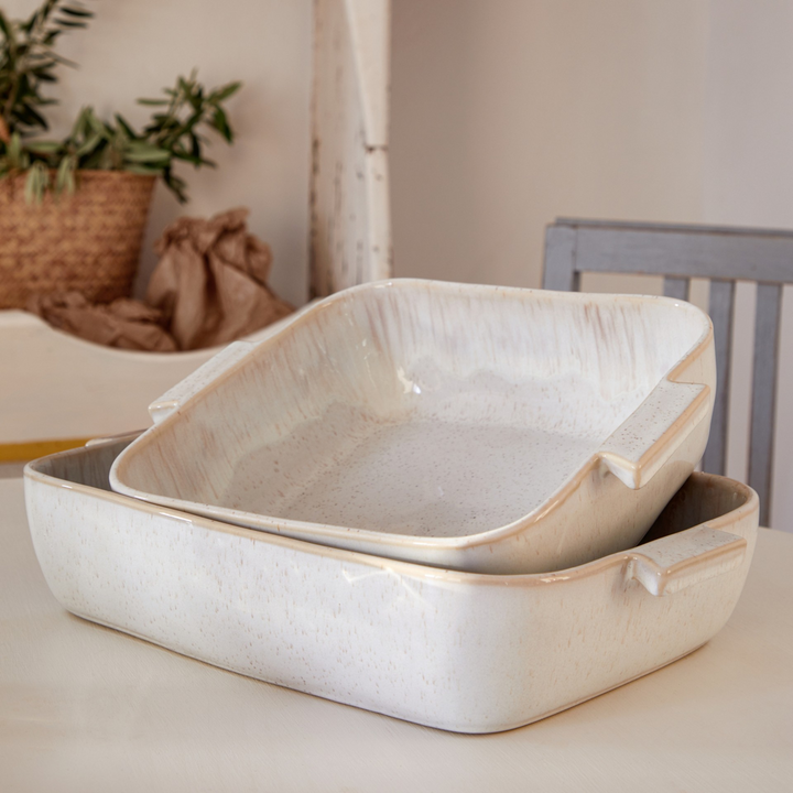 Eivissa Sand Beige Rectangular Baker