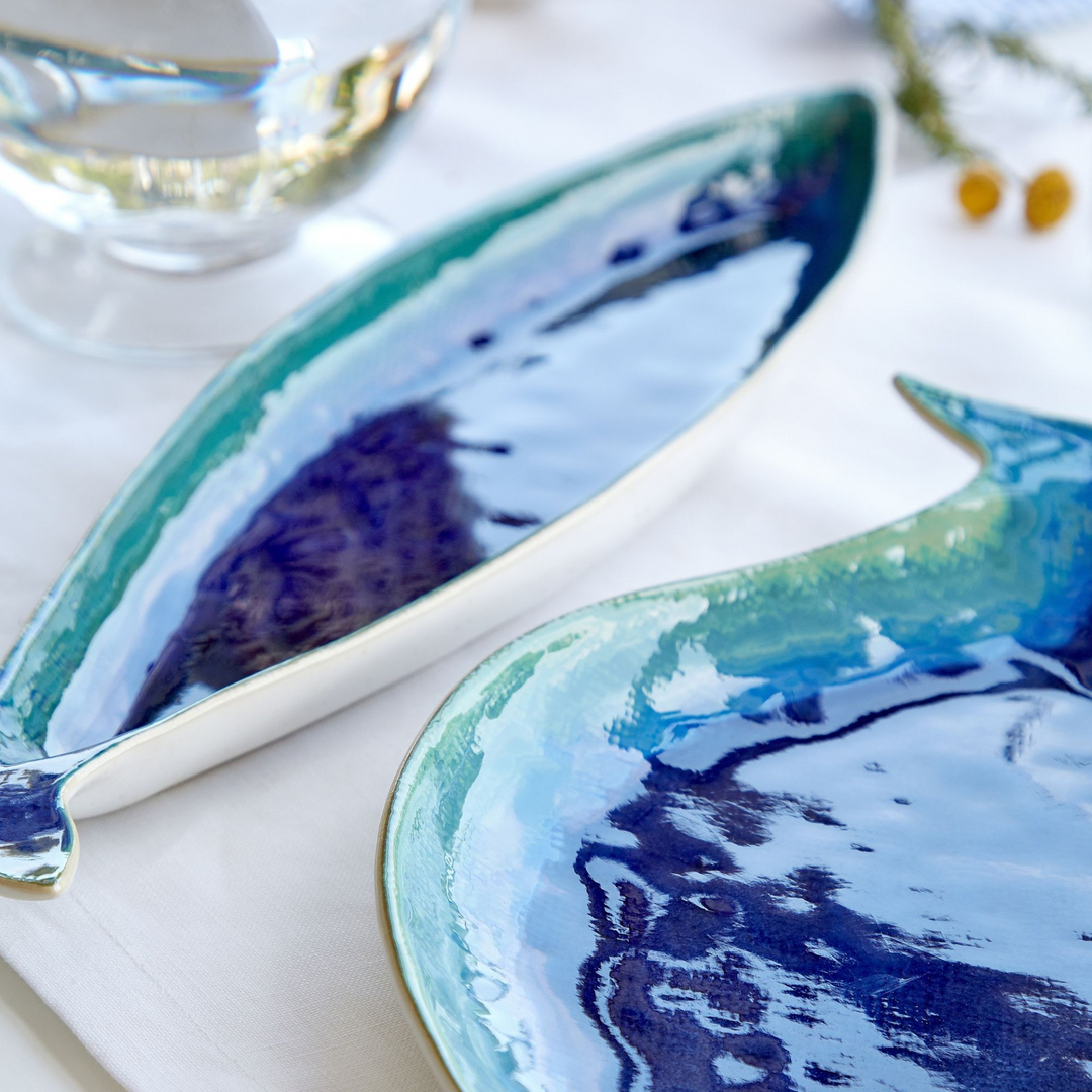 Dori Atlantic Blue Large Mackerel Dish