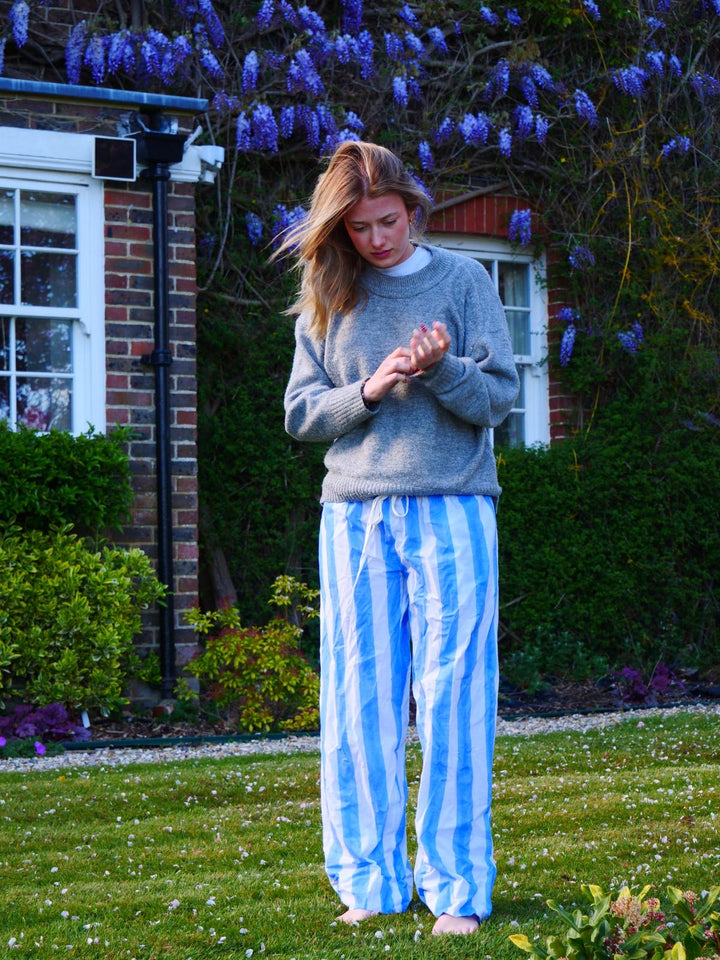 Stripe PJ Bottoms (Cornflower Blue)