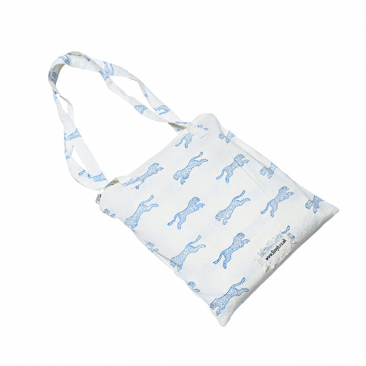 Cheetah Bedding Set (Blue)