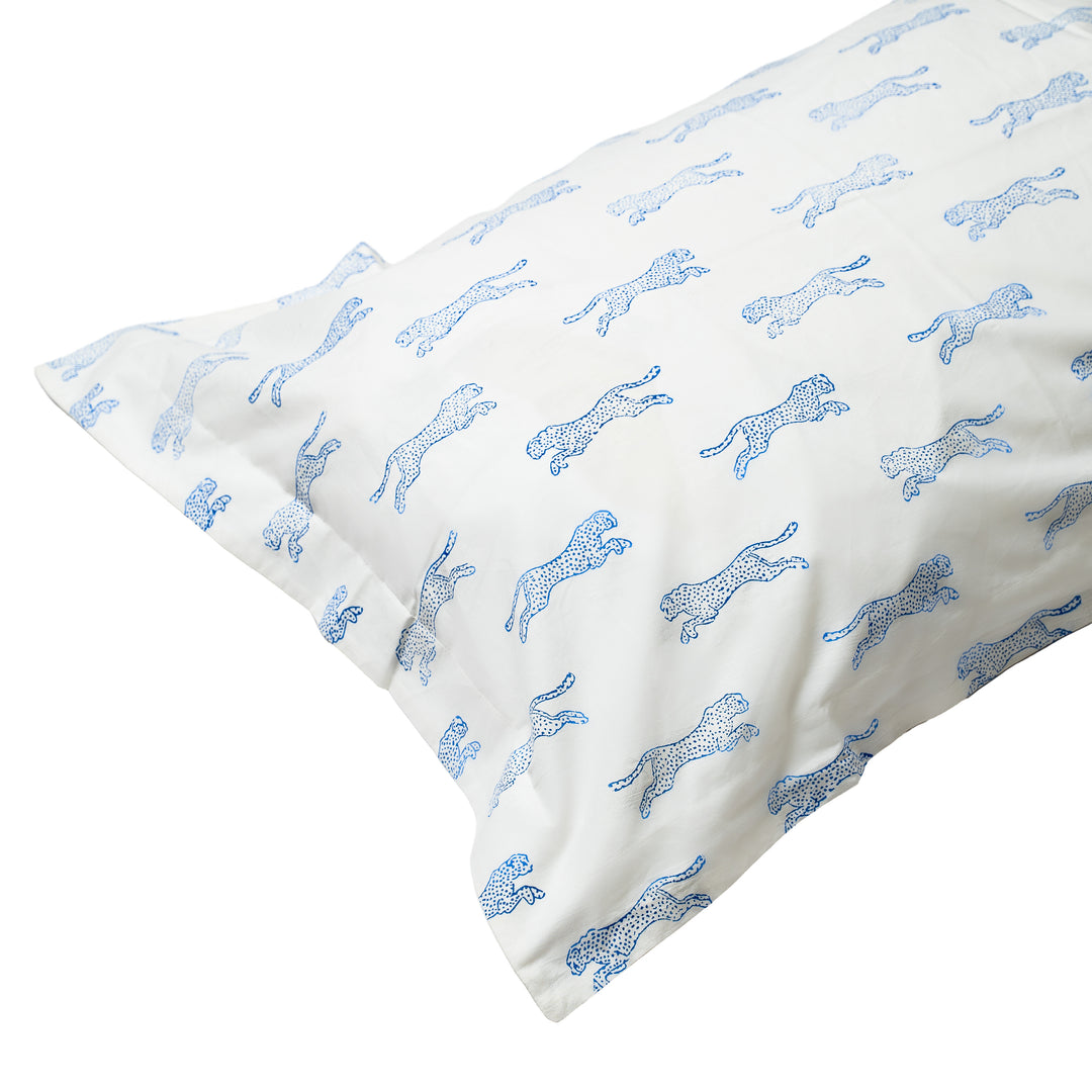 Cheetah Bedding Set (Blue)