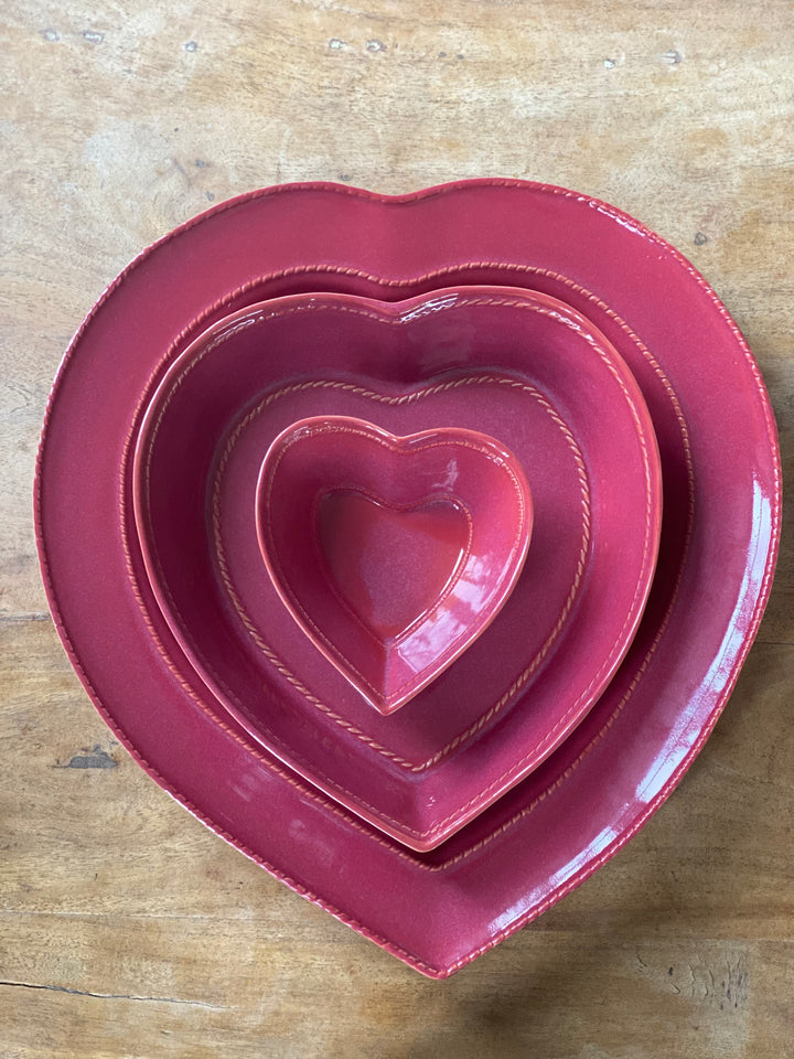 Rouge Cendre Heart Shaped Dish 16cm