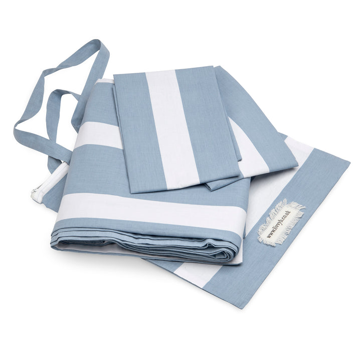 Reversible Thin Striped Bedding Set