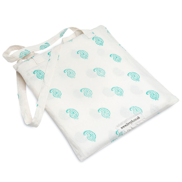 Paisley Bedding Set (Aqua)