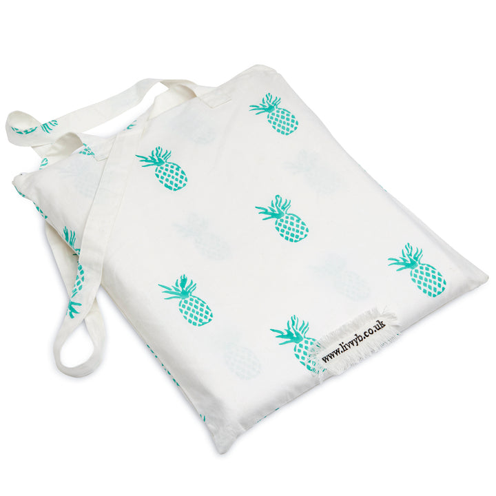 Pineapple Bedding Set (Aqua)