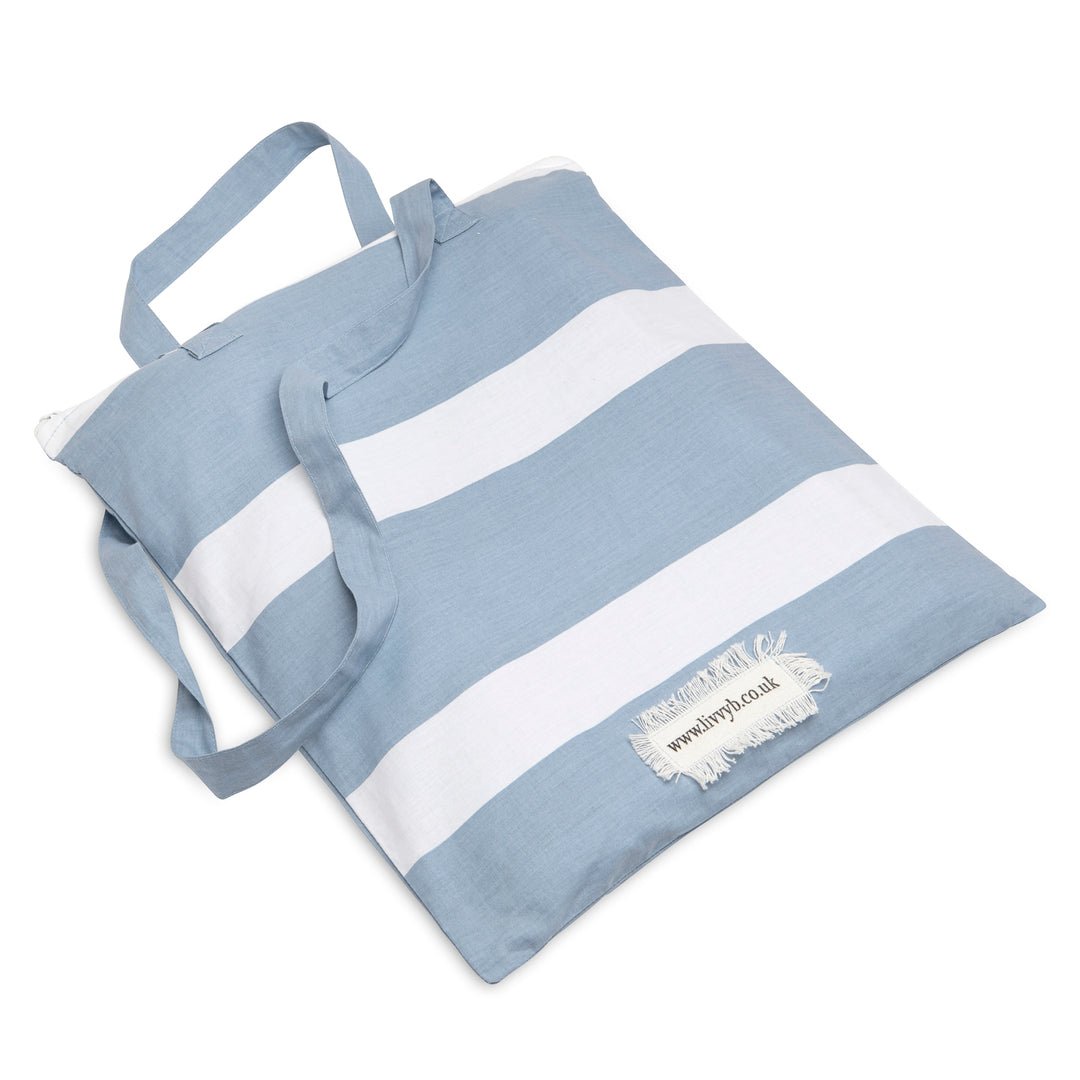 Reversible Thin Striped Bedding Set