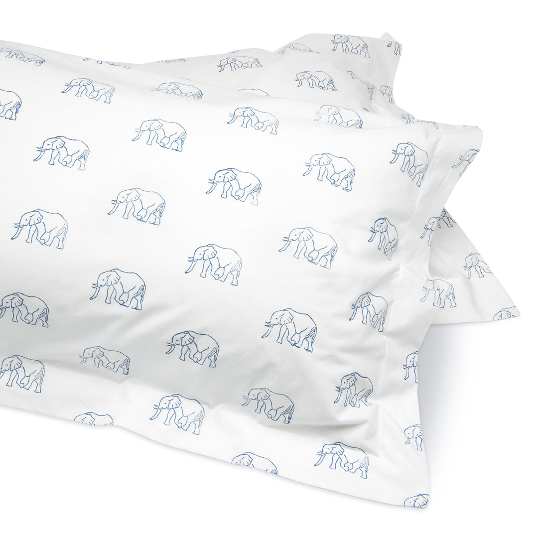 Elephant Bedding Set (Blue)