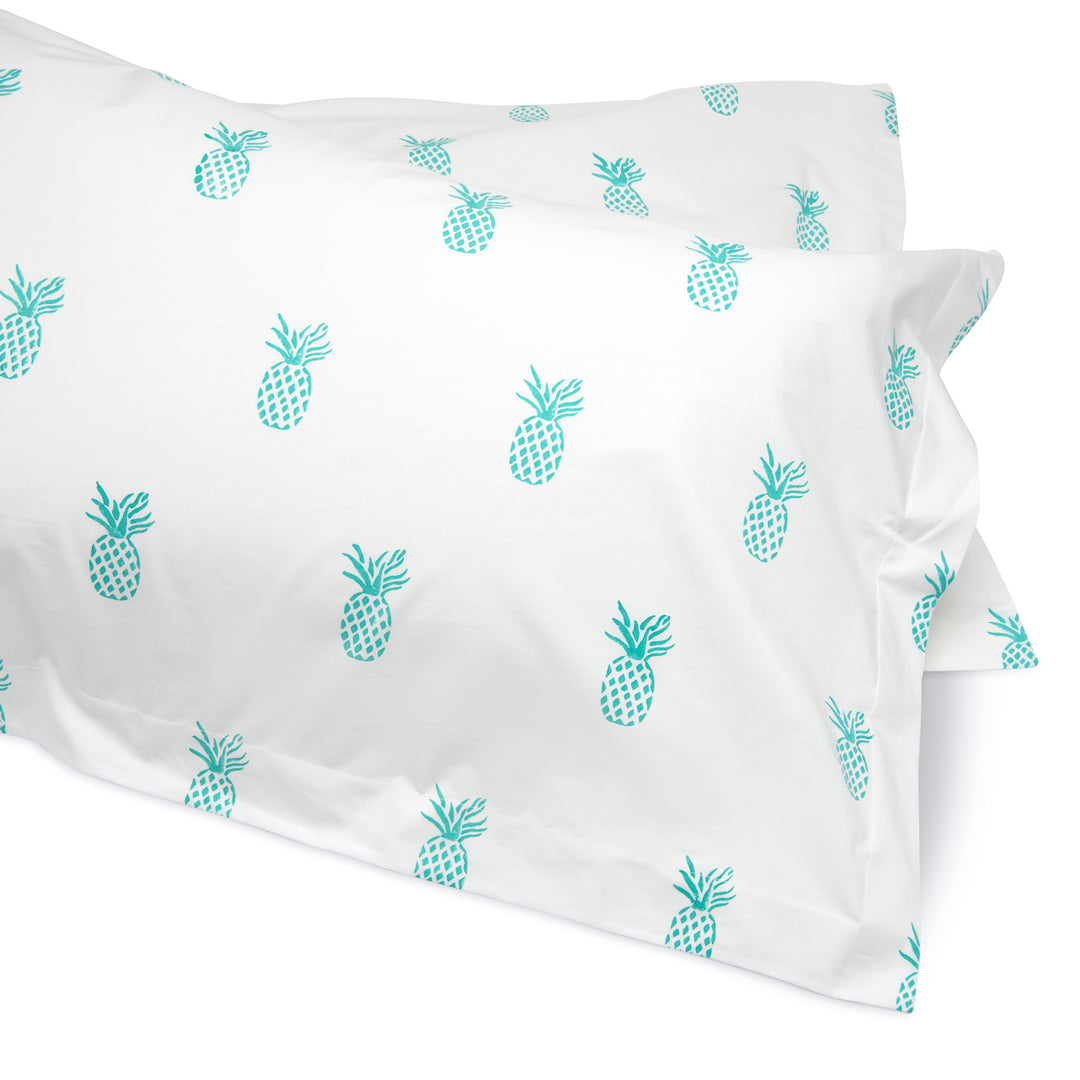 Pineapple Bedding Set (Aqua)