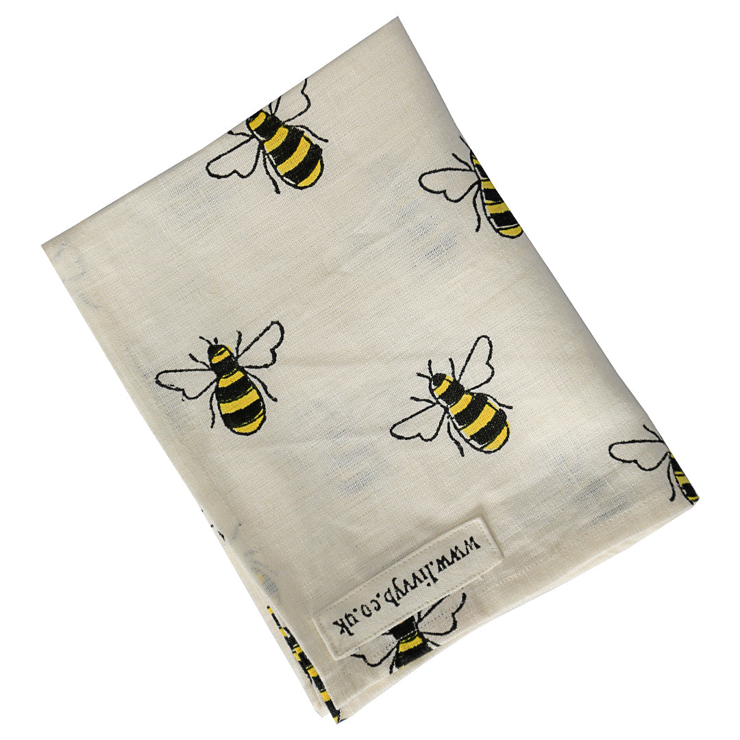 Bees Linen Tea Towel