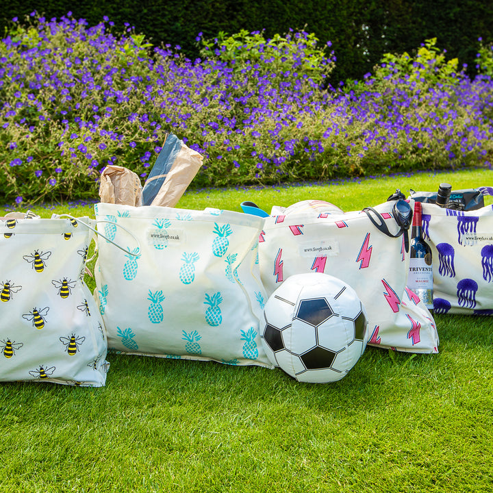 Pineapple Tote Bag (Aqua)