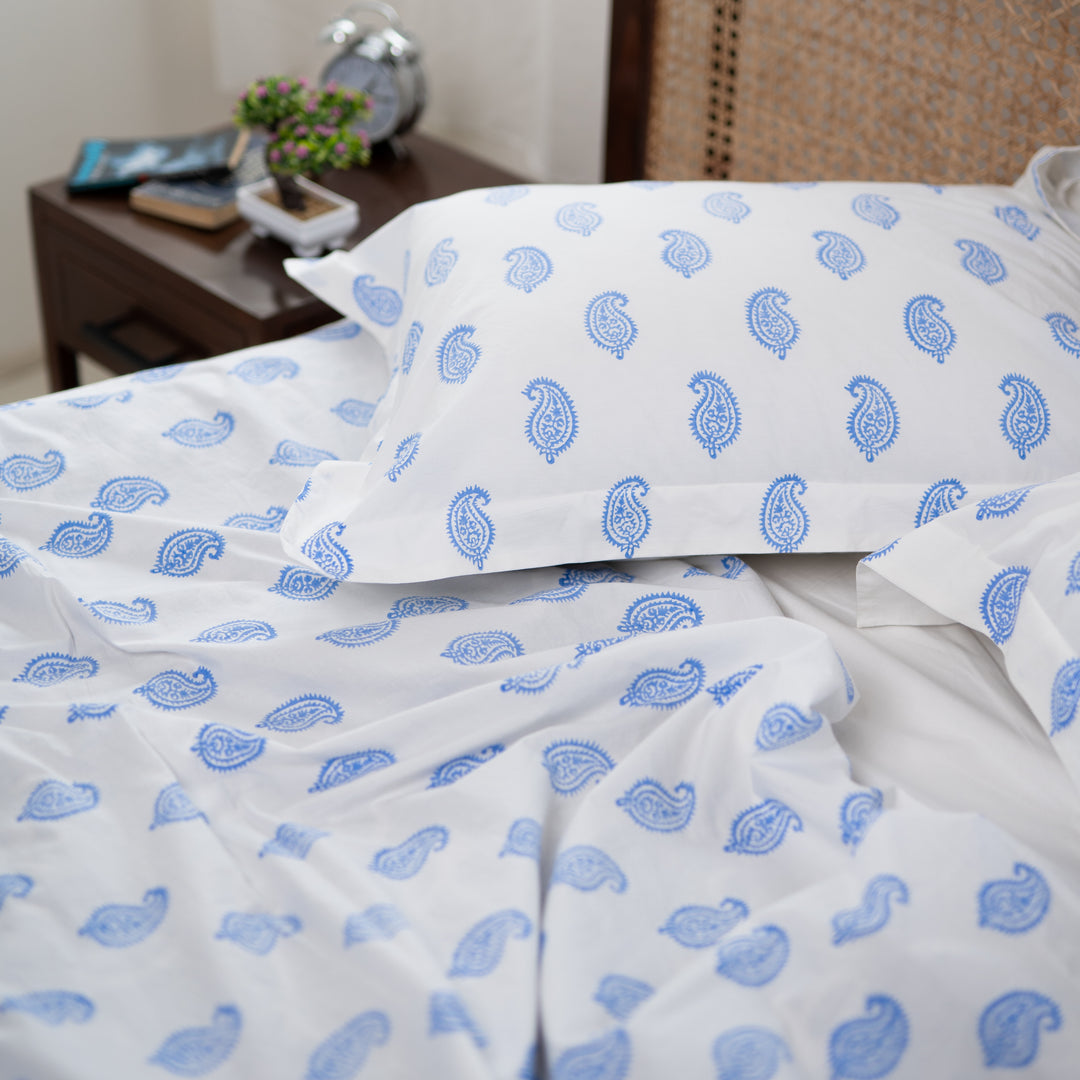 Paisley Bedding Set (Blue)