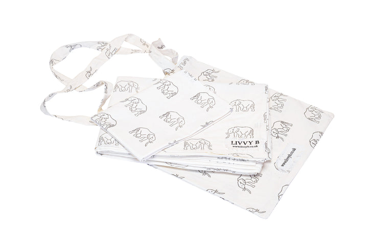 Elephant Bedding Set (Grey)