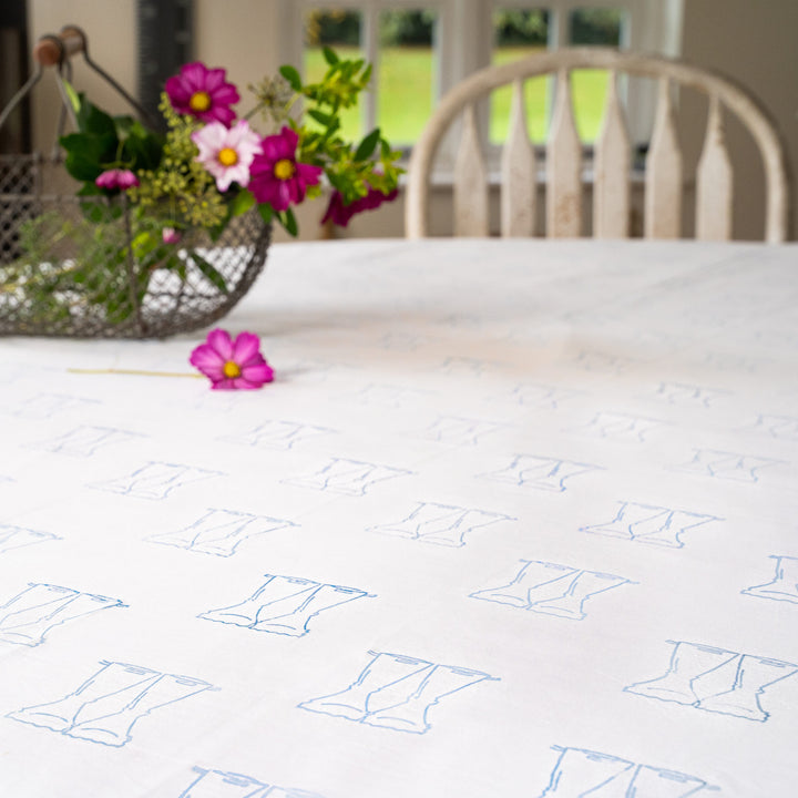 Wellies Tablecloth (Blue)